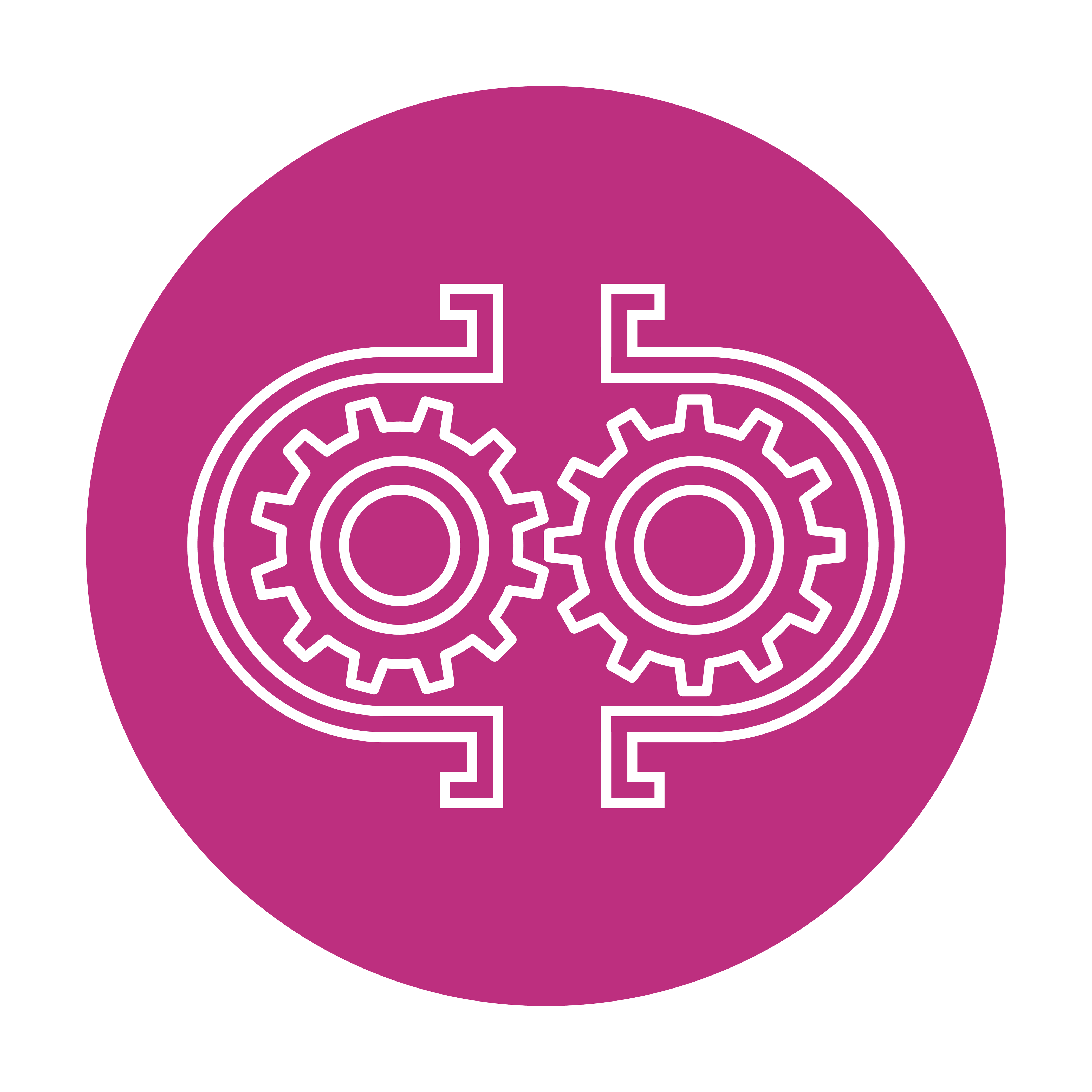 Hydraulics icon in cerise